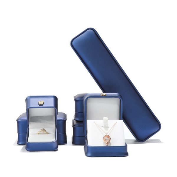 crown jewelry box whole set leather box for ring earrings necklace bracelet - Image 2