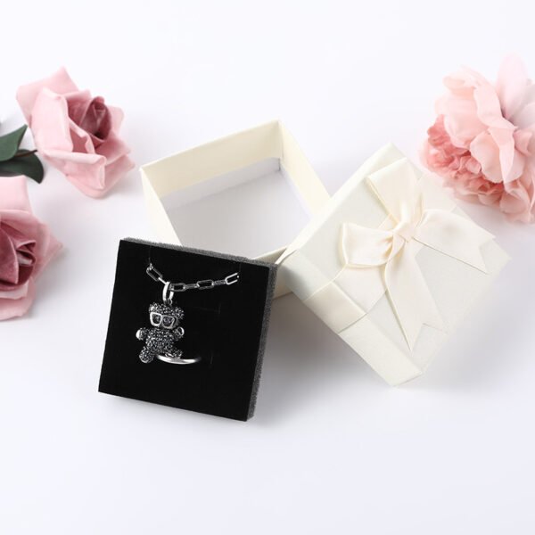 Classic bow jewelry box paper jewelry box - Image 7