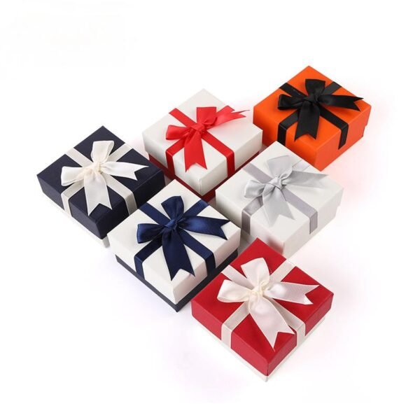 Bow jewelry box Ribbon necklace, earring jewelry box - Image 3