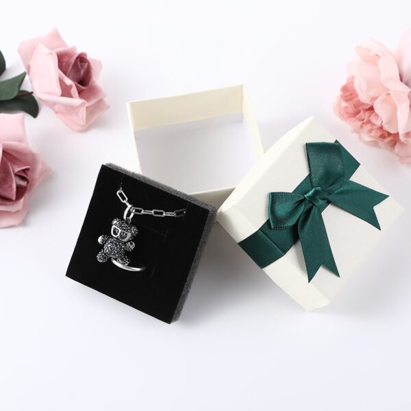 Classic bow jewelry box paper jewelry box - Image 10
